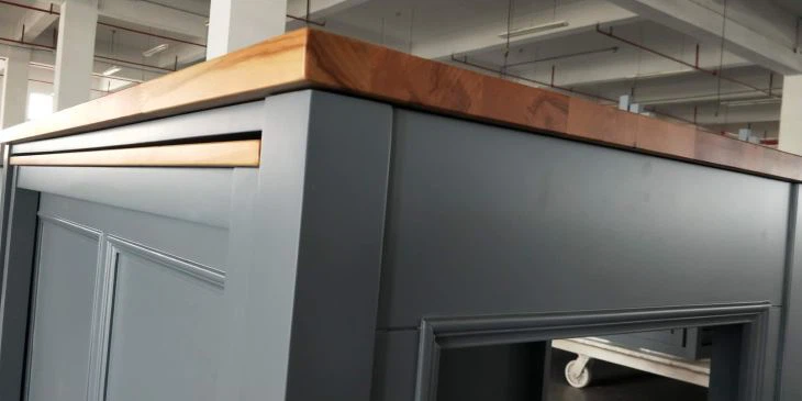 Solid Beech Wood Butcher Block Cabinet Top