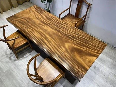 Mặt bàn khảm gỗ rắn sáng