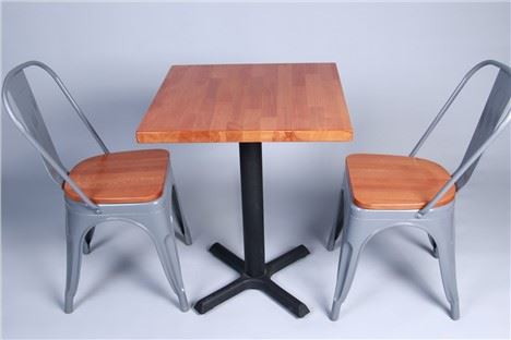 Bàn cà phê khối gỗ sồi rắn