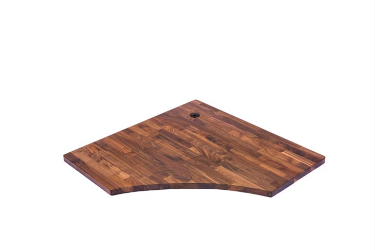 Bàn văn phòng màu đen Walnut Butcher Block