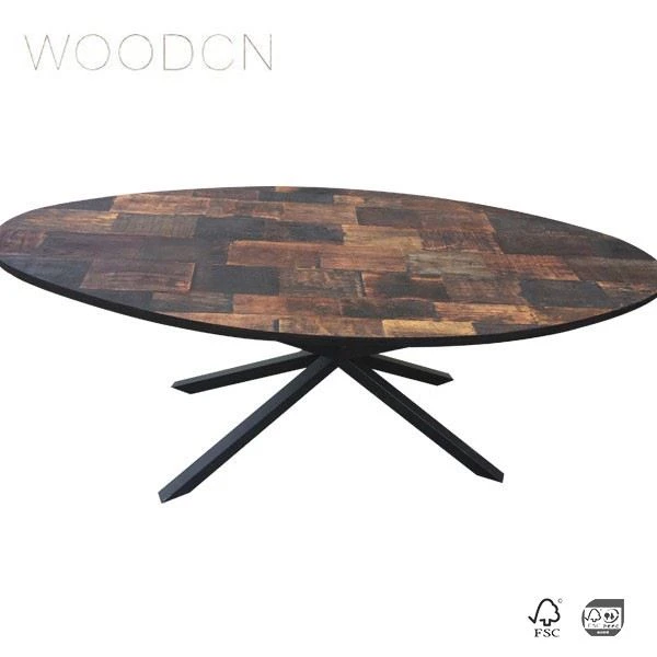 Beech Wood Veneer Restaurant Dining Table