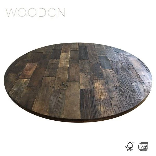 Oak Wood Dining Veneer Restaurant Table