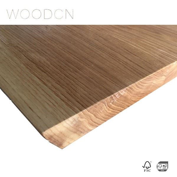 White Oak Edge Glued Style Office Desk Top Suppliers