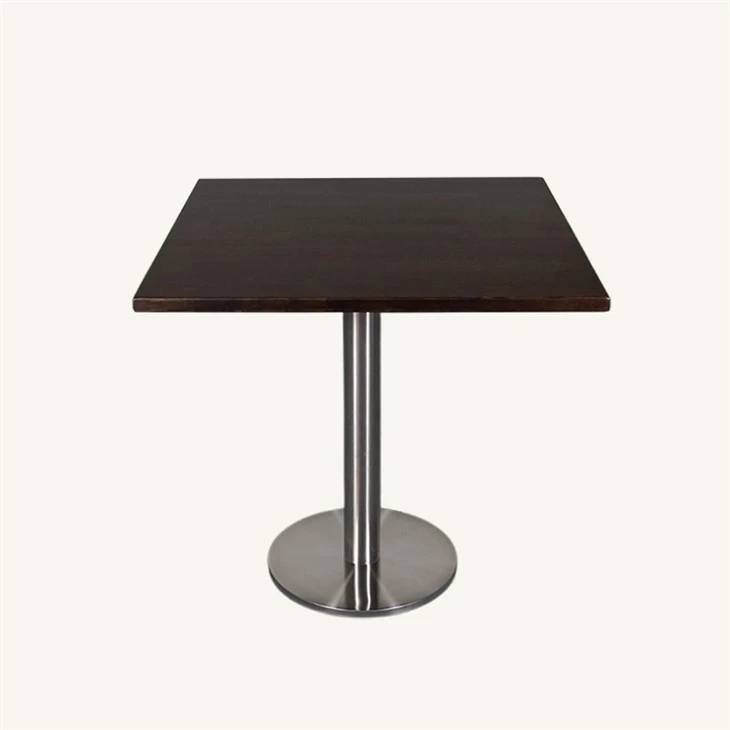 Ash Wood Square Butcher Block Bàn cà phê trong Nhà cung cấp màu Walnut